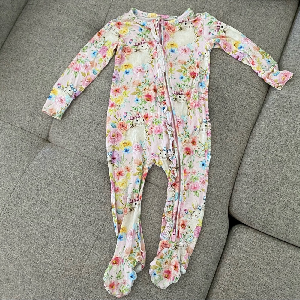 Posh Peanut Bunny Zip Up Footie
